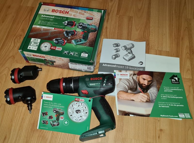BOSCH AdvancedImpact 18V-80 Quicksnap SOLO -Bez akumulatora un lādētāja ...