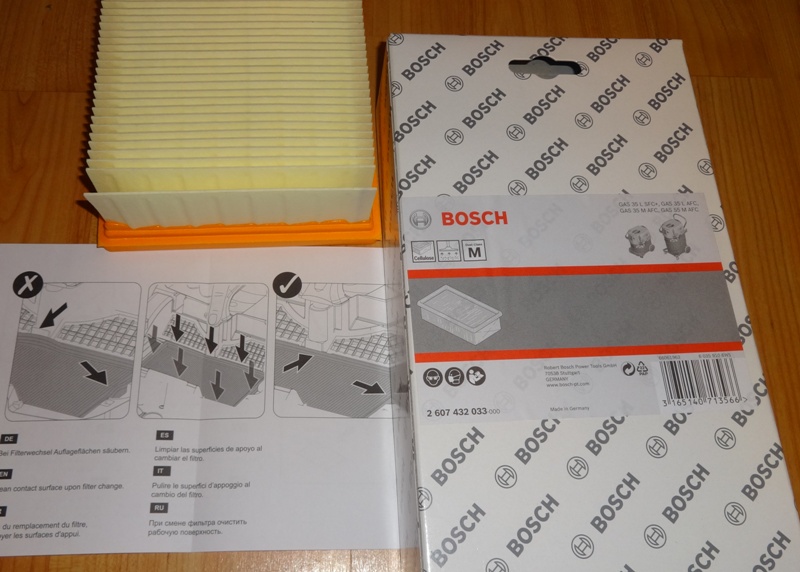 Filtro Aspirazione Polveri Filtro A Pieghe Bosch Professional 2607432033 Per Aspirazione Polveri Sottili - Beige/Arancio Filtro Piatto Bosch 2607432033 - 10